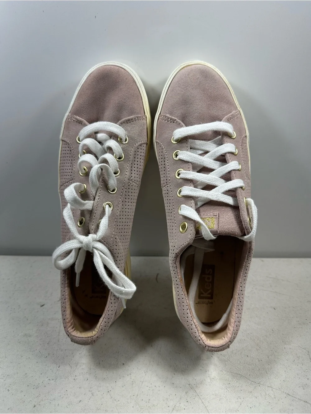 Keds Jump Kick Duo Mauve Perforated Sneakers WH66049 8,5